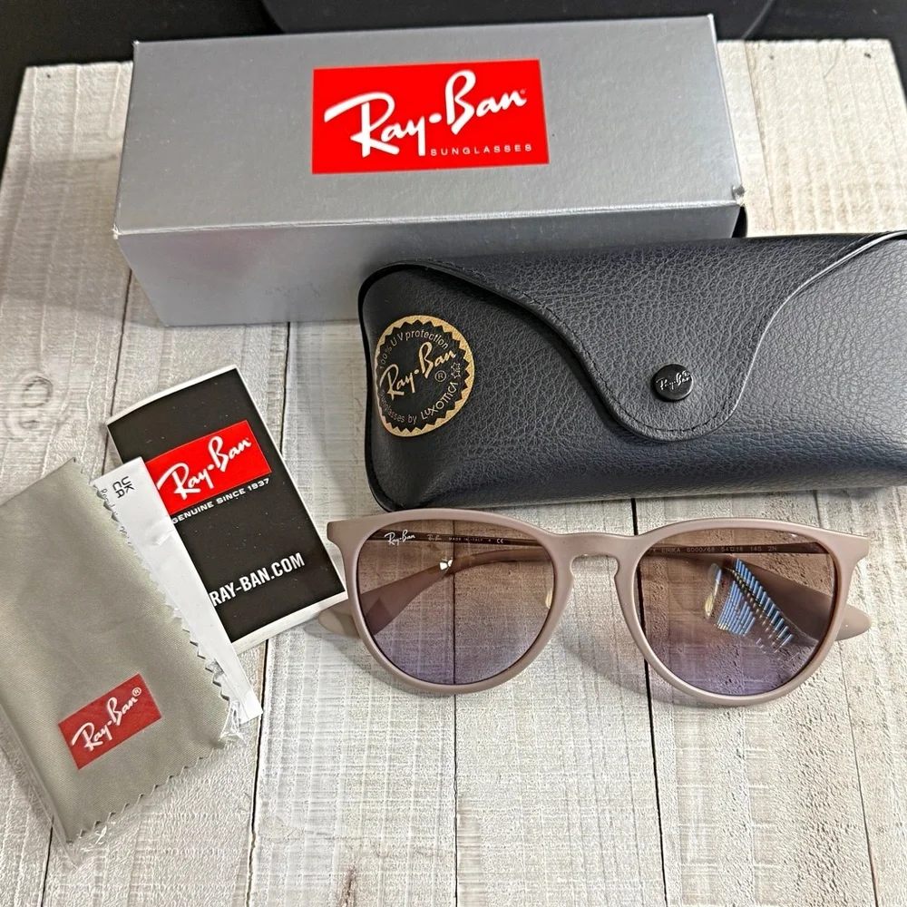 Ray-Ban Original Erika Gradient Sunglasses with Black Case - Picture 1 of 7